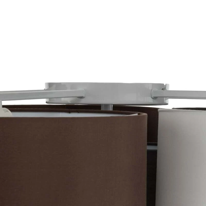 B-Ware Lindby Deckenlampe Hängeleuchte Laurenz LED 6-flammig dimmbar grau/braun Ø99cm