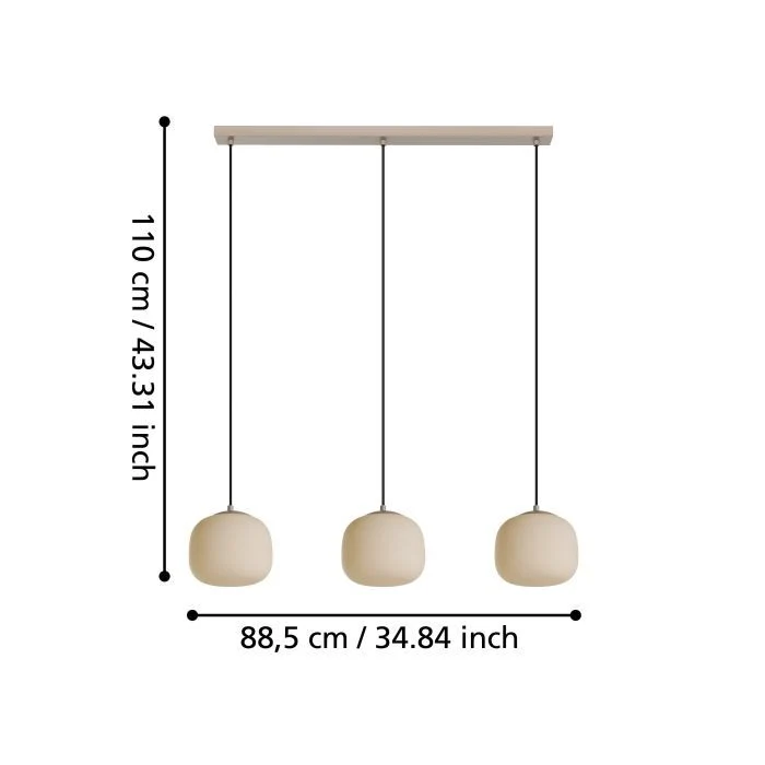 B-Ware Eglo Hängeleuchte Cominio Hängelampe Deckenlampe Pendelleuchte Lampe Leuchte