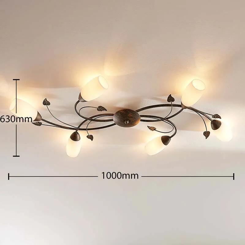 B-Ware Lindby Deckenleuchte Stefania 6-flg LED Lampe Leuchte Deckenlampe 68cm