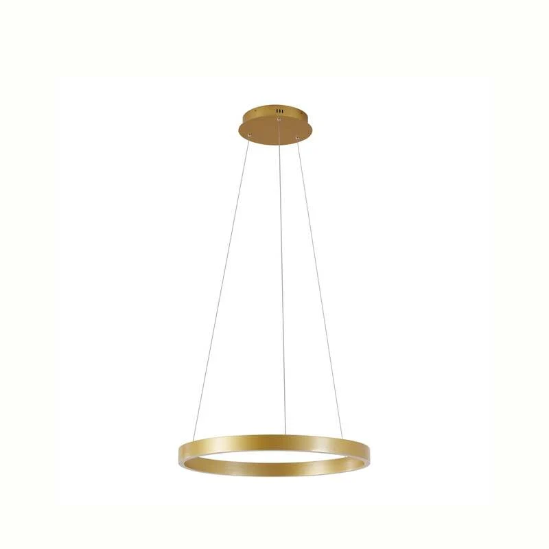 B-Ware Lucande Hängeleuchte Pendelleuchte Yonam LED dimmbar gold CCT 1-flg Ø60cm 6800lm