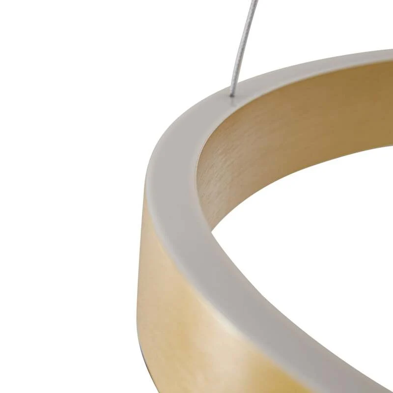 B-Ware Lucande Hängeleuchte Pendelleuchte Yonam LED dimmbar gold CCT 1-flg Ø60cm 6800lm