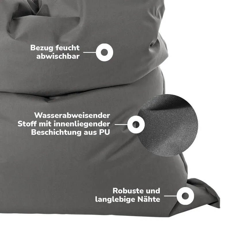 B-Ware mokebo Sitzsack XXL für Kinder & Erwachsene 'Der Große', Bean Bag, Sitzkissen, L
