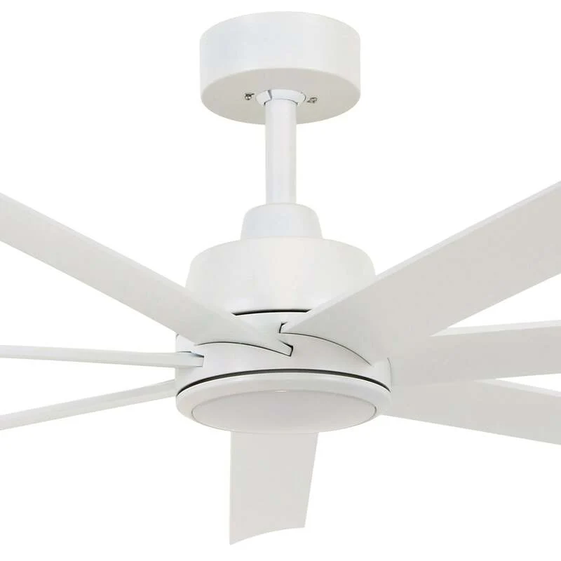 B-Ware Beacon Deckenventilator Atlanta weiß 142cm leise GX53 LED dimmbar Fernbedienung