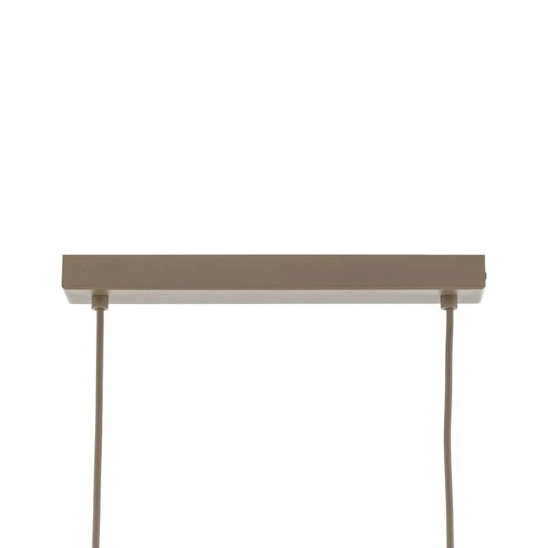 B-Ware Hängeleuchte Calma 4-flammig LED Pendelleuchte dimmbar beige 95cm aus Bast Licht