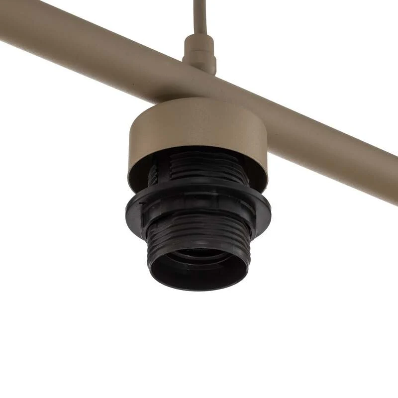 B-Ware Hängeleuchte Calma 4-flammig LED Pendelleuchte dimmbar beige 95cm aus Bast Licht