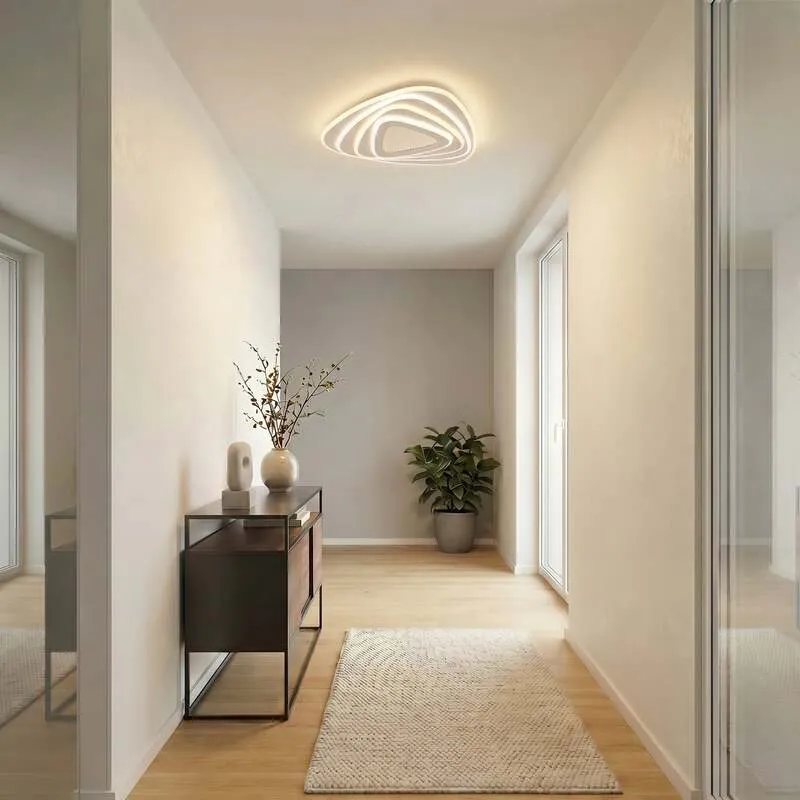 B-Ware Lindby Deckenleuchte Deckenlampe LED Rebeka weiß Fernbedienung CCT dimmbar