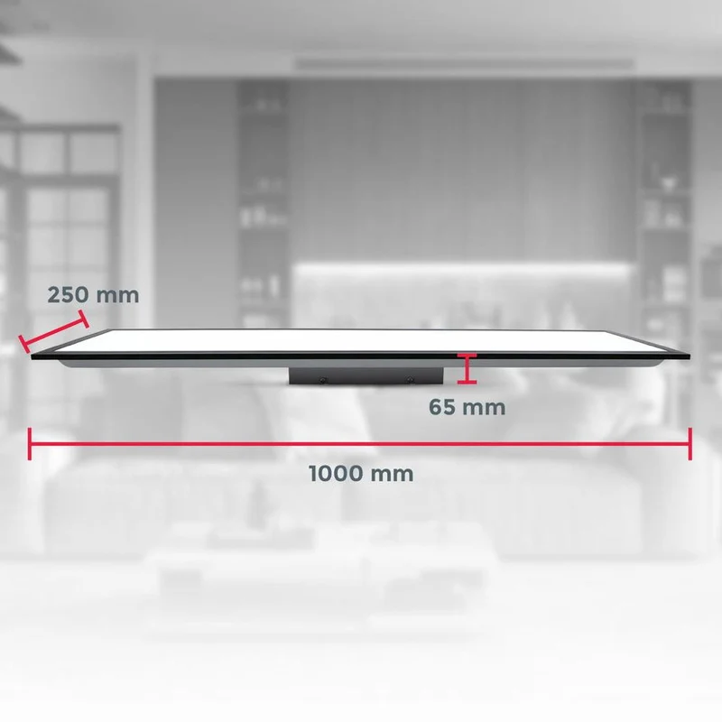 B-Ware LED Deckenpanel in Schwarz 24W 2200lm