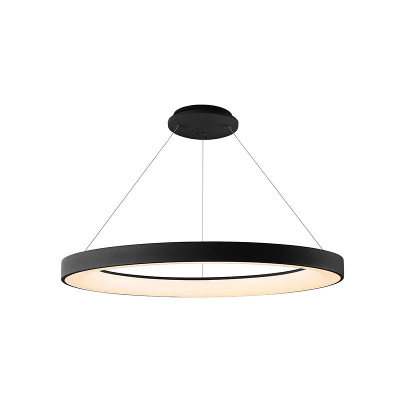 B-Ware Mantra Iluminación LED-Hängeleuchte Niseko II LED Fernbedienung Ø 65 cm schw762