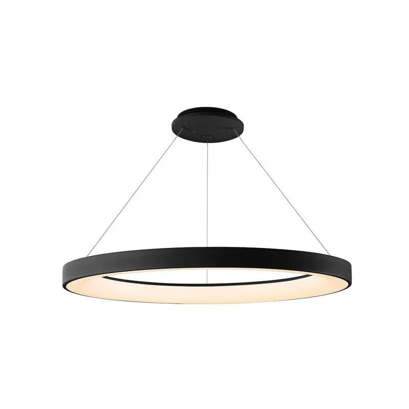 B-Ware Mantra Iluminación LED-Hängeleuchte Niseko II LED Fernbedienung Ø 65 cm schw762