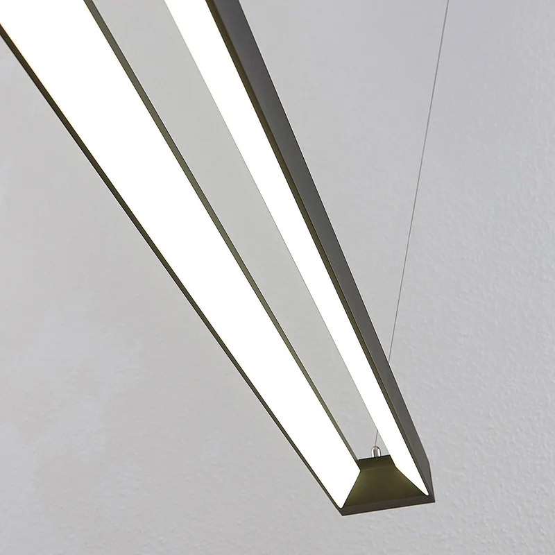B-Ware Arcchio LED Pendelleuchte Hängelampe Cuna schwarz Bürobeleuchtung Aluminium