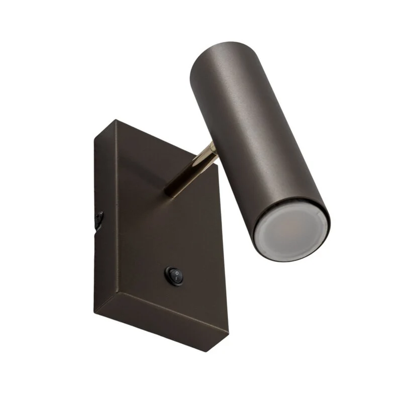 B-Ware Luminex Axion Wandleuchte Wandlampe LED titan Stahl 1-flammig dimmbar GU10