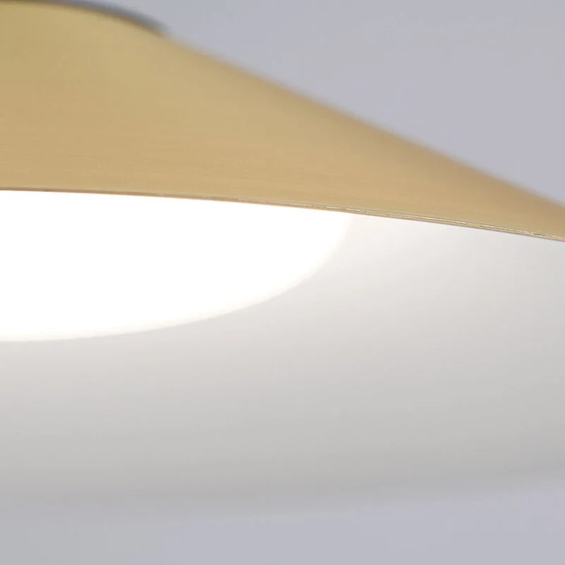 B-Ware ORION Pendelleuchte Hängelampe LED Gourmet messing matt Schirm schwarz Stahl Tex