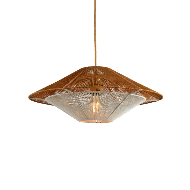 B-Ware Good & Mojo Hängelampe Hängeleuchte Lumbini LED Pendelleuchte Lampe natur Ø50cm