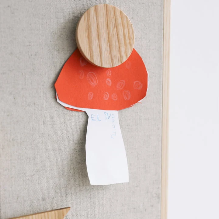B-Ware Nofred Pinnwand Magnet Wandtafel Memoboard Wandboard 51 x 51cm Textil Beige Deko