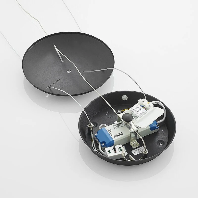 B-Ware Arcchio Pendelleuchte Hängelampe LED Aleksi schwarz Eisen Kunststoff dimmbar877