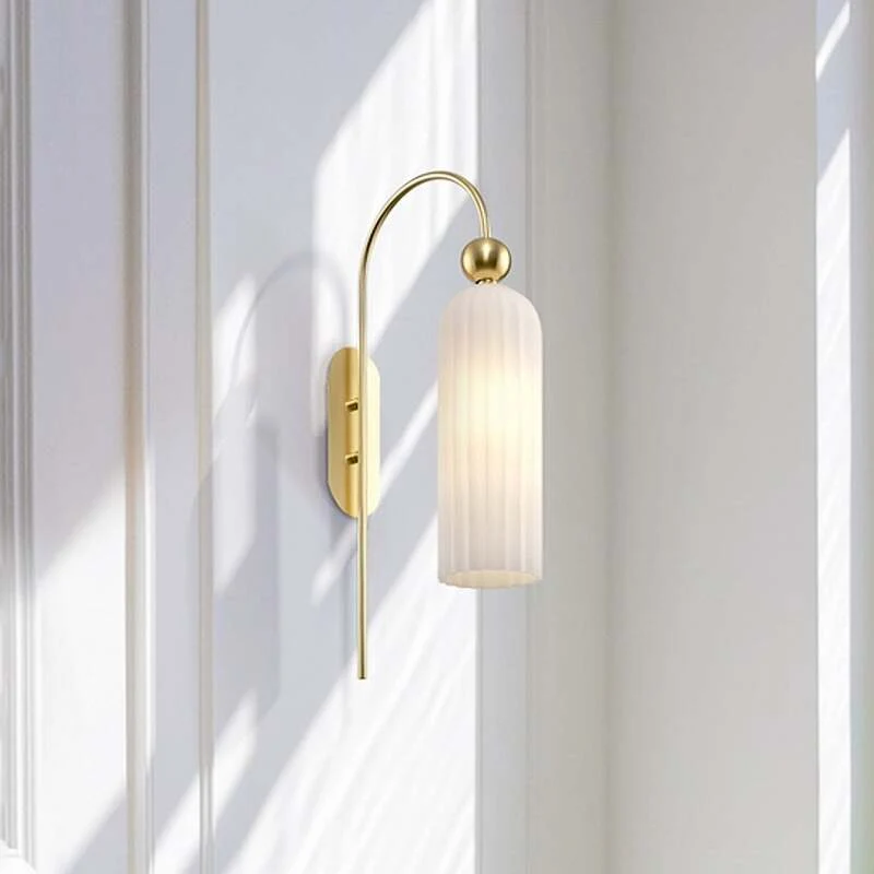 B-Ware Maytoni Antic Wandleuchte Wandlampe Wandlicht Leuchte Lampe Glasschirm in Weiß