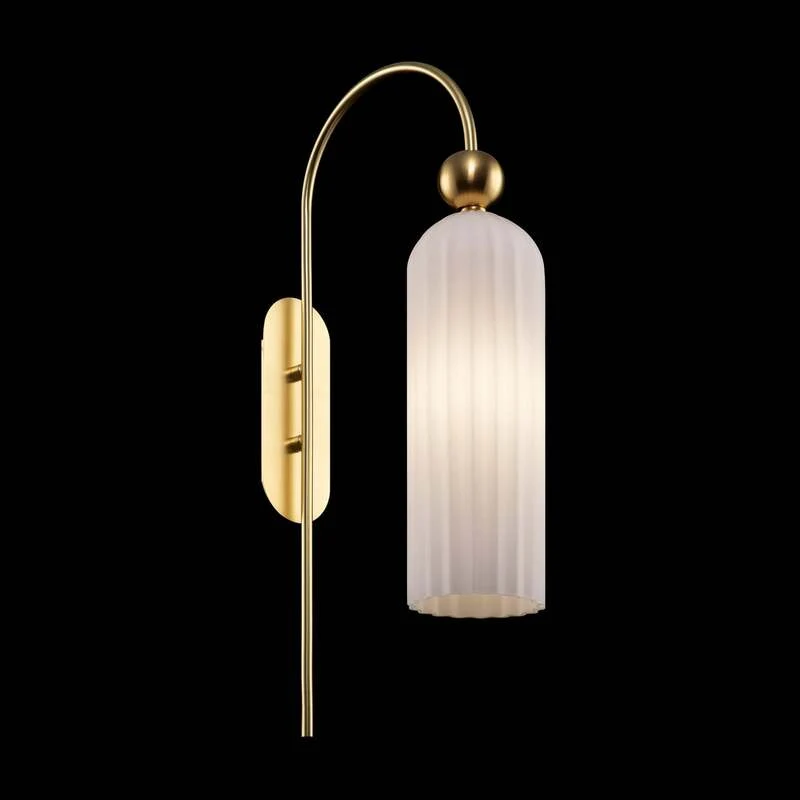 B-Ware Maytoni Antic Wandleuchte Wandlampe Wandlicht Leuchte Lampe Glasschirm in Weiß