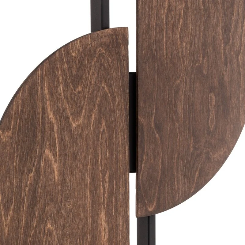 B-Ware Nowodvorski Lighting Wandleuchte Wandlampe LED Sunrise Holz schwarz Holzlampe