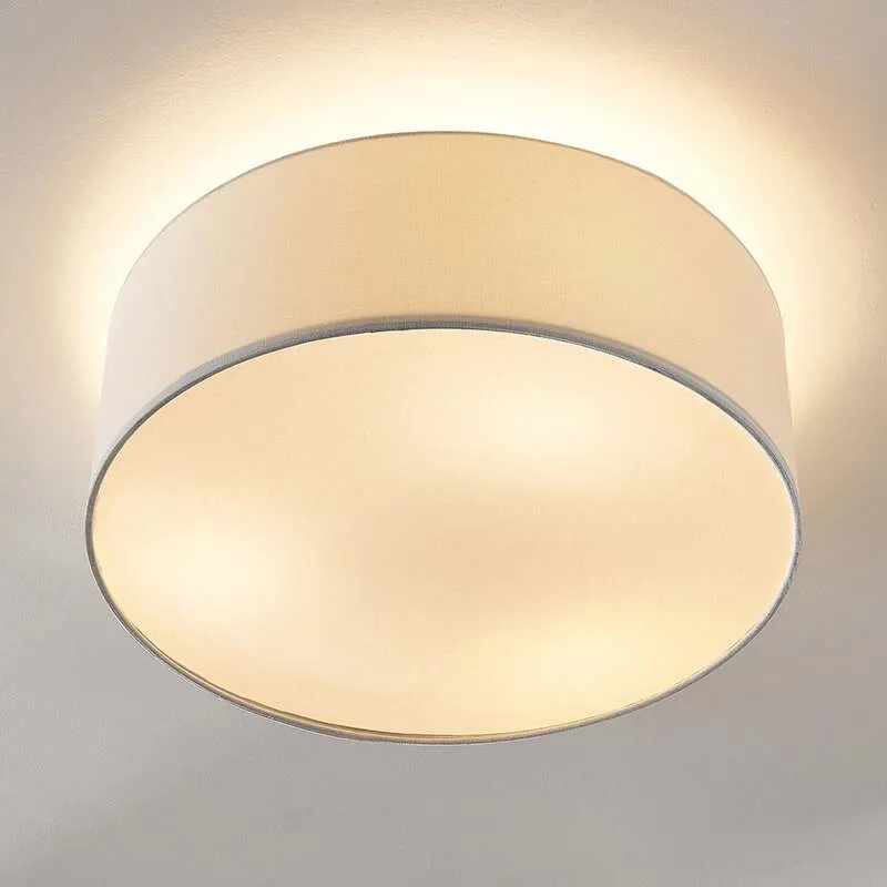B-Ware Lindby Stoff-Deckenlampe Mariat Wohnzimmerleuchte Deckenlampe Deckenlicht E27