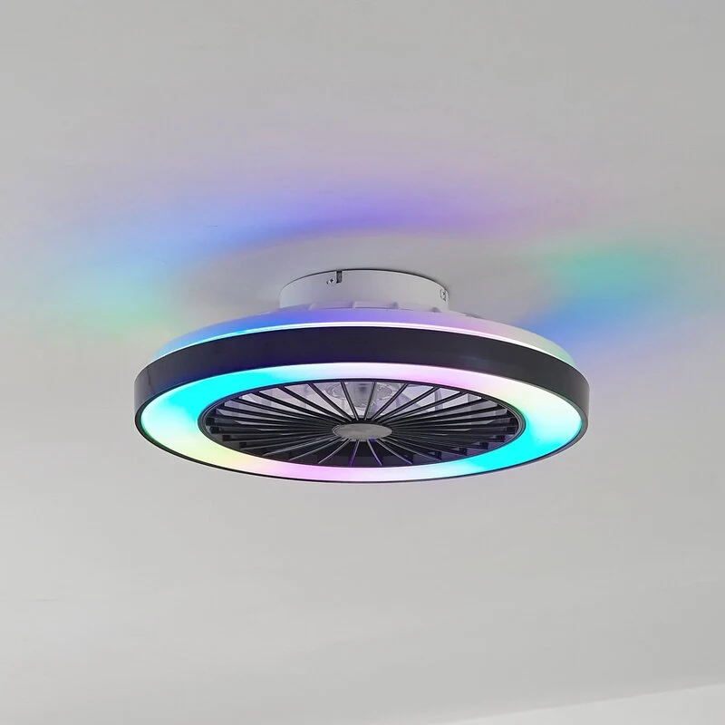 B-Ware Lindby LED-Deckenventilator Teleo schwarz DC leise Tuya Ventilator Deckenla19