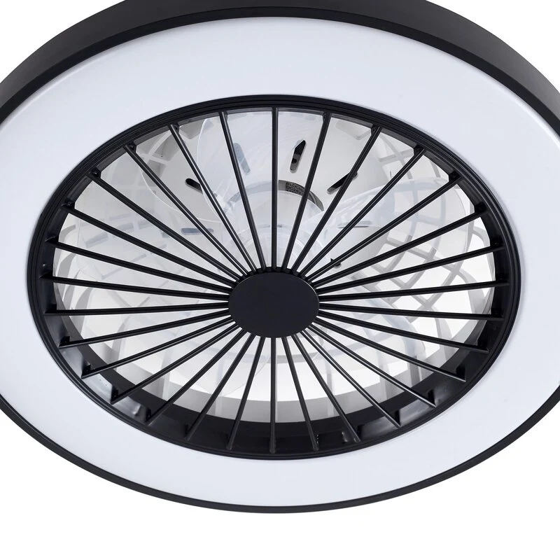 B-Ware Lindby LED-Deckenventilator Teleo schwarz DC leise Tuya Ventilator Deckenla19