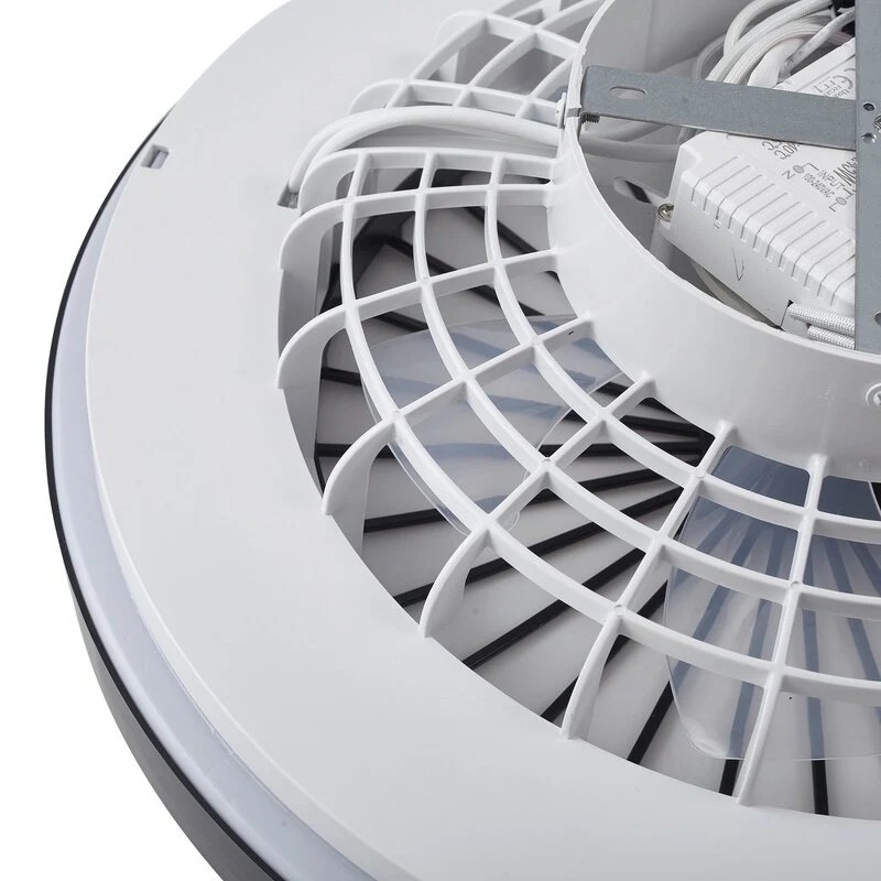 B-Ware Lindby LED-Deckenventilator Teleo schwarz DC leise Tuya Ventilator Deckenla19