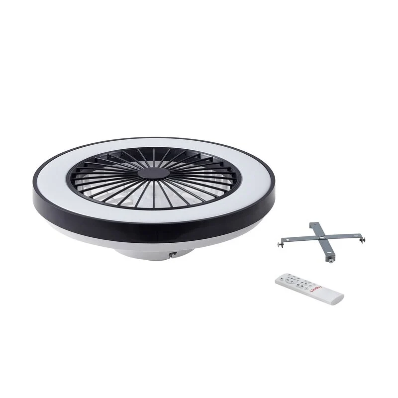 B-Ware Lindby LED-Deckenventilator Teleo schwarz DC leise Tuya Ventilator Deckenla19