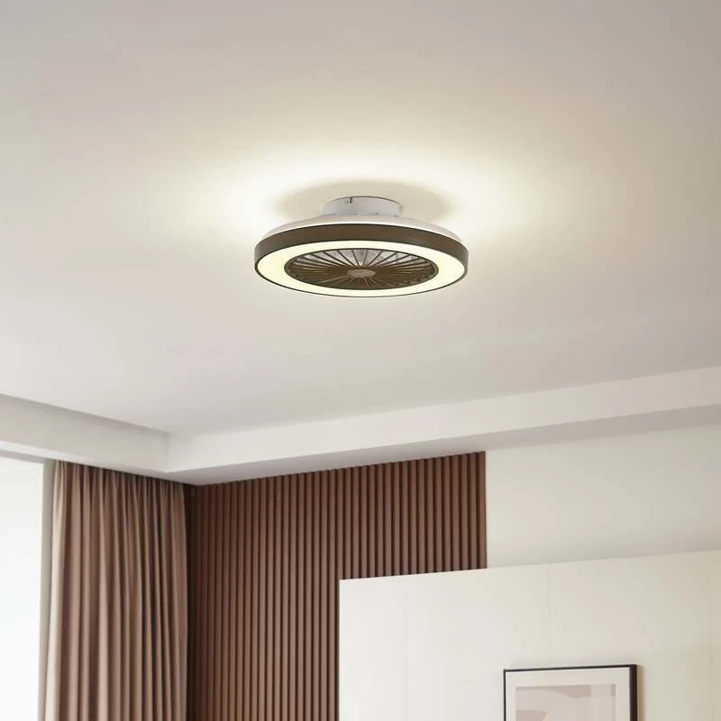 B-Ware Lindby LED-Deckenventilator Teleo schwarz DC leise Tuya Ventilator Deckenla19