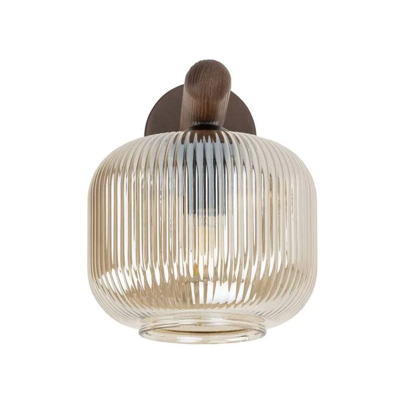 B-Ware TK-Lighting Wandleuchte Salvia LED Wandlampe dimmbar braun cognac 20cm Höhe