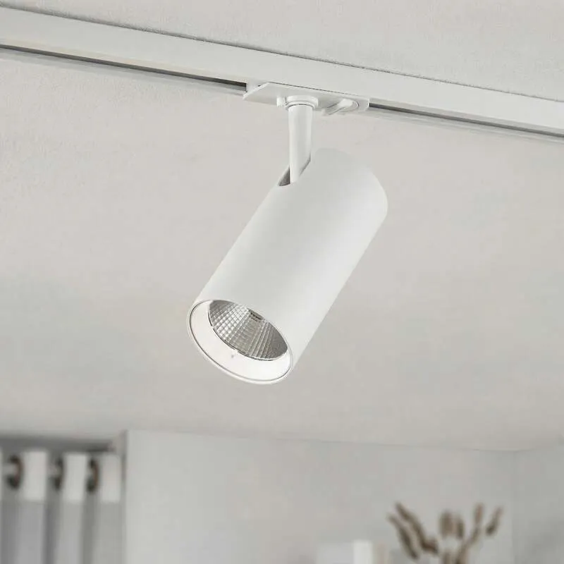 B-Ware Lindby LED Schienen Spot Linaro dimmbar Aluminium CCT 3000K bis 5700K weiß Ø7cm