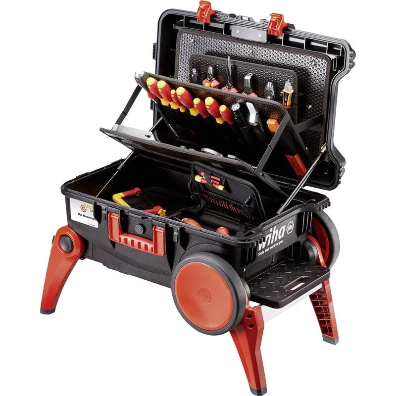 B-Ware Wiha Werkzeugkoffer Handwerker 104-teilig Profi Set Elektriker schwarz 680x497mm