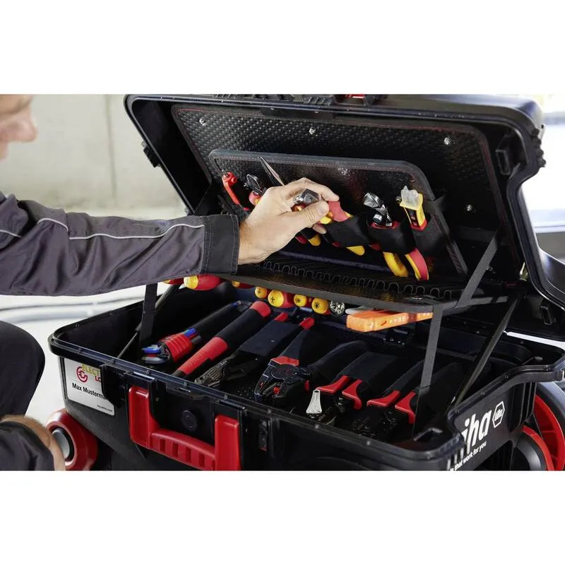 B-Ware Wiha Werkzeugkoffer Handwerker 104-teilig Profi Set Elektriker schwarz 680x497mm