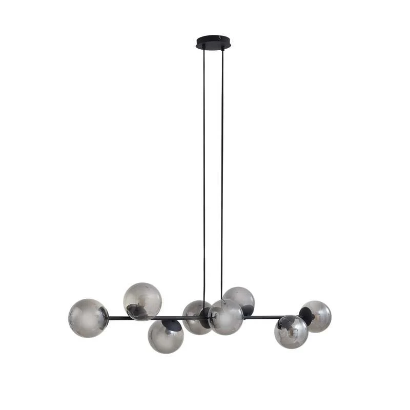 B-Ware Lindby Pendelleuchte Hängeleuchte Isamer LED Lampe dimmbar rauchgrau 130cm