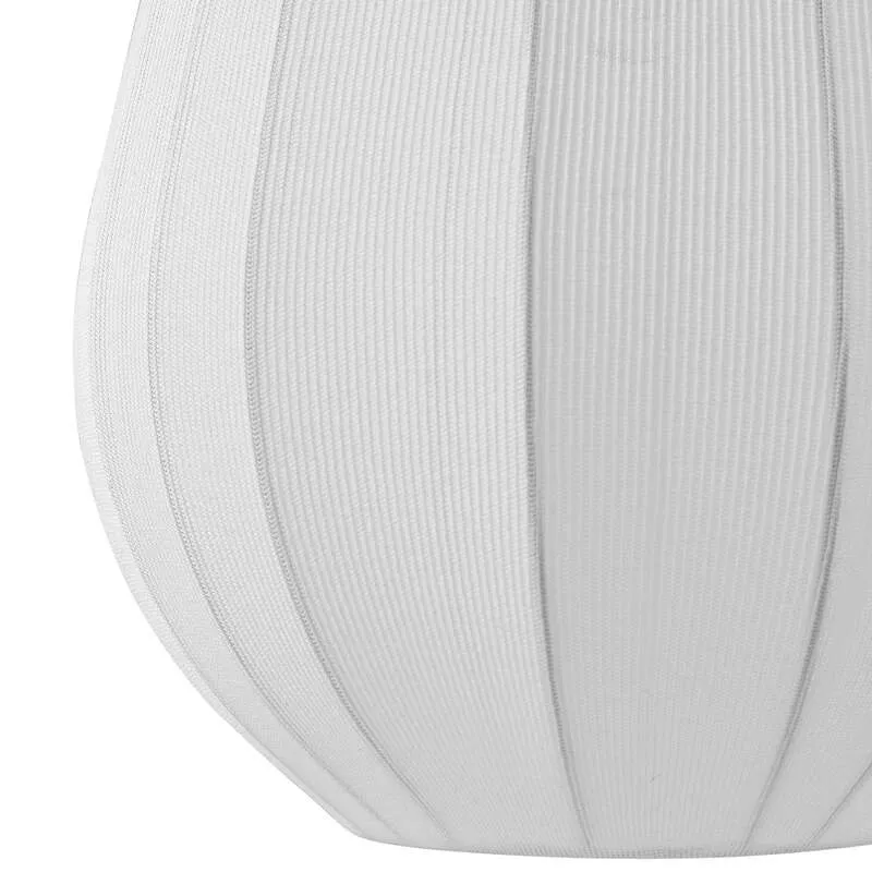 B-Ware Lindby Hängeleuchte Helin weiß Ø 30 cm dimmbar E27 Stoff 150 cm Abhängung