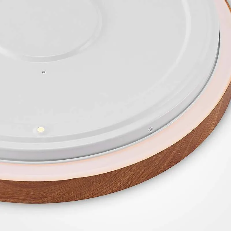 B-Ware Lindby Deckenleuchte Mynte LED Lampe Leuchte warmweiß Holzoptik Ø42cm 3000K