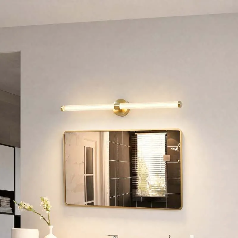 B-Ware Lucande LED-Wandleuchte Melisa gold 90 cm CCT IP44 2250 lm 17,5 W
