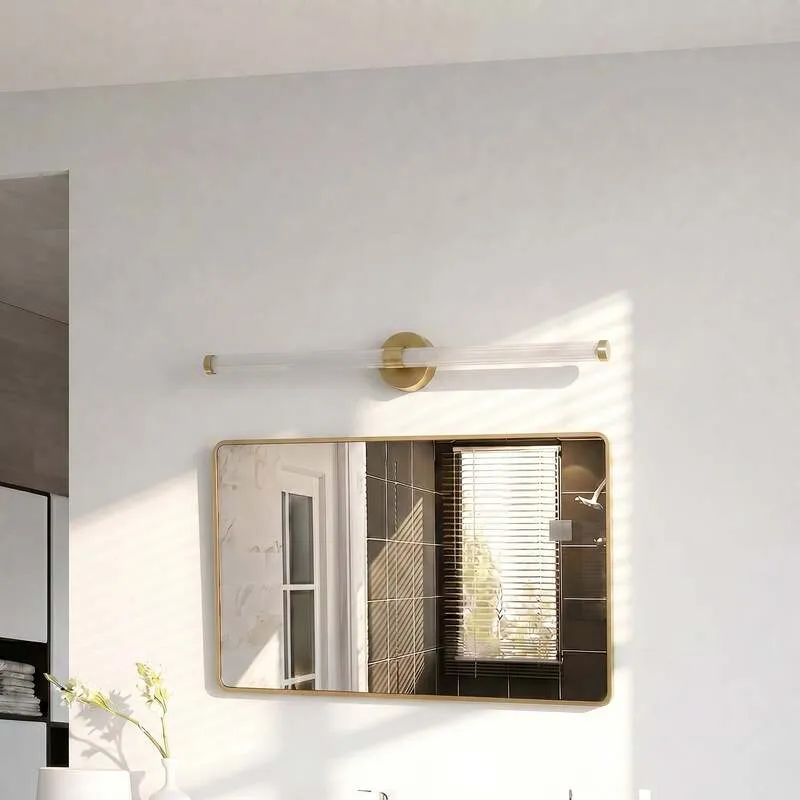 B-Ware Lucande LED-Wandleuchte Melisa gold 90 cm CCT IP44 2250 lm 17,5 W