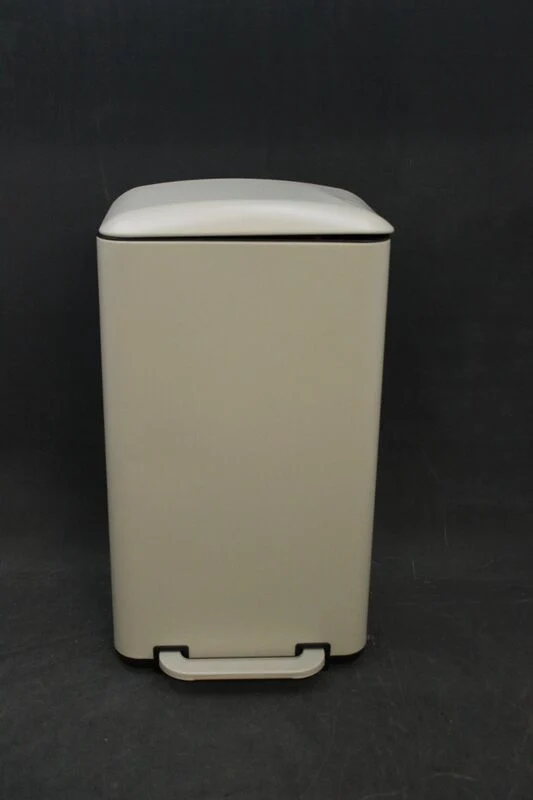 C-Ware Mülleimer CLEAN BEVA 30L beige hjh OFFICE mit Soft Close Deckel 62cm hoch