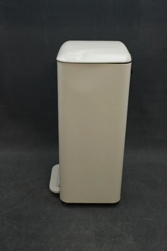 C-Ware Mülleimer CLEAN BEVA 30L beige hjh OFFICE mit Soft Close Deckel 62cm hoch