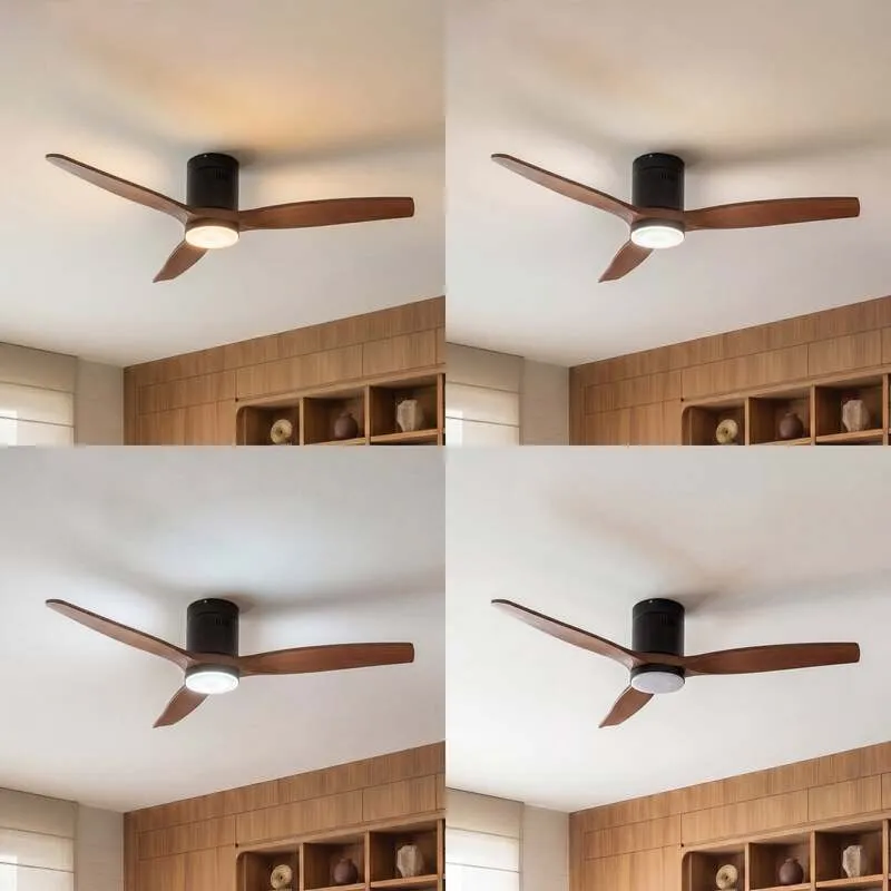 B-Ware Lucande Deckenventilator Brinia Holz Ø132cm CCT Ventilator Fernbedienung Leuchte