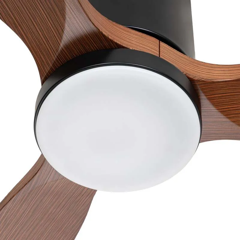 B-Ware Lucande Deckenventilator Brinia Holz Ø132cm CCT Ventilator Fernbedienung Leuchte