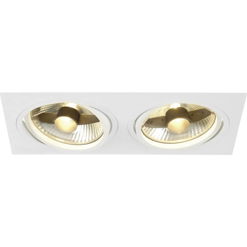 B-Ware SLV Einbauleuchte Deckenspot Spot Halogen LED GU10 weiß Aluminium New Tria 1