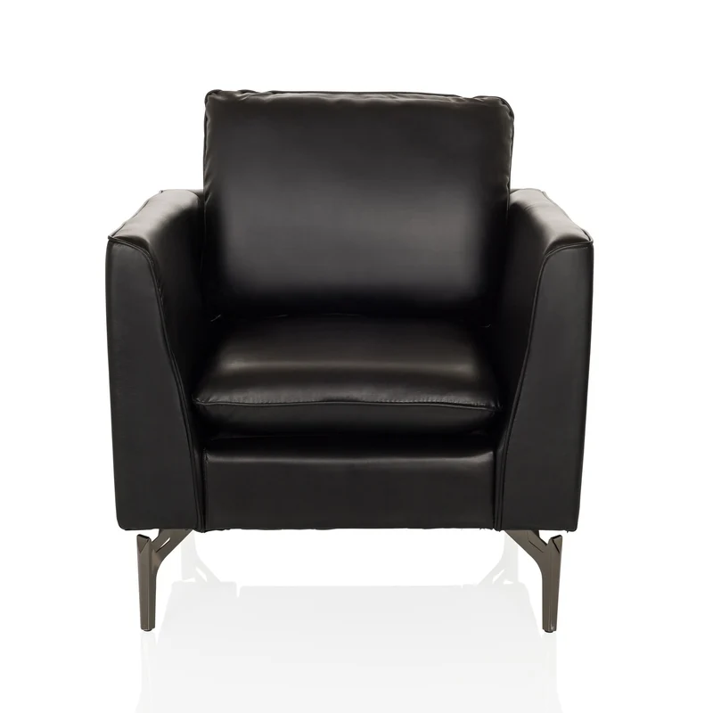 B-Ware hjh OFFICE Loungemöbel Sofasessel Sitz Sessel Sofa Einsitzer BAVERO PU schwarz