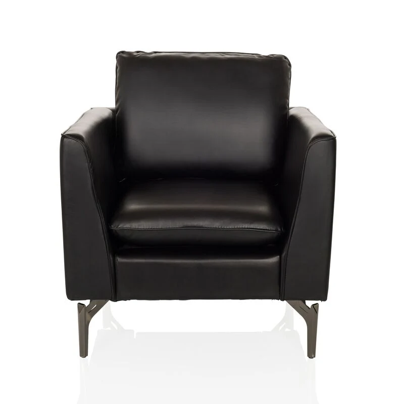 B-Ware hjh OFFICE Loungemöbel Sofasessel Sitz Sessel Sofa Einsitzer BAVERO PU schwarz