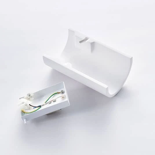 B-Ware Lindby Colja Gipswandleuchte Wandleuchte Wandlampe Wandlicht Lampe weiß halbr219