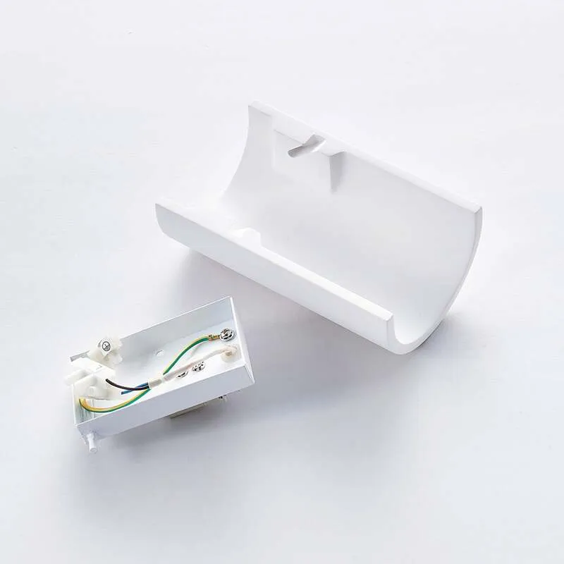 B-Ware Lindby Colja Gipswandleuchte Wandleuchte Wandlampe Wandlicht Lampe weiß halbr219