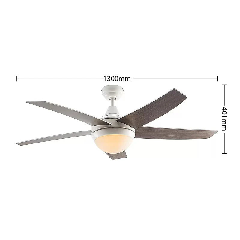 B-Ware Starluna Auraya Deckenventilator Decken-Ventilator Ventilator Lampe weiß Eiche