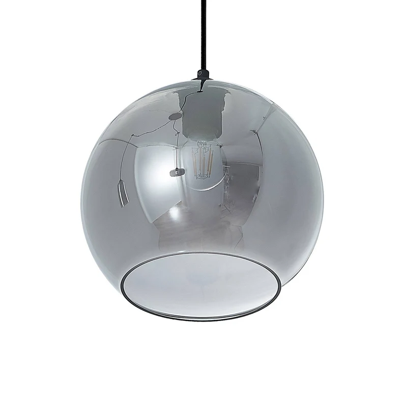 B-Ware Lucande Zyli Pendelleuchte Hängeleuchte Deckenlampe Lampe dreiflammig rauchgrau