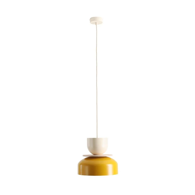 B-Ware ALDEX Hängeleuchte Uto Lampe Pendelleuchte Deckenlampe gelb/creme Metallschirm