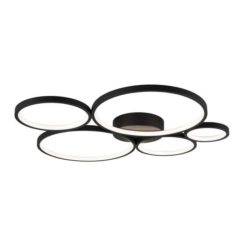 B-Ware Trio Lighting Deckenleuchte Deckenlampe Rondo Led Schwarz Matt Switch Dimmer